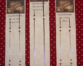 Long Doll Making Needles ET Dolls  Bears  Stuffables  Soft Sculpture