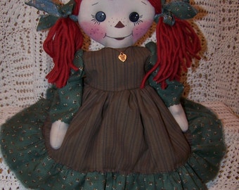 Muster/Joslyn Annie Primitive Folk Art Rtagdy Doll Muster ET