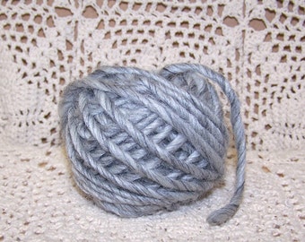 Heather Grey Wool/Mohair Primitive Raggedy Bulky Doll Yarn ET