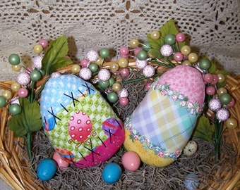 PDF/Muster/Primitive Dekorative Patchwork Eier Et