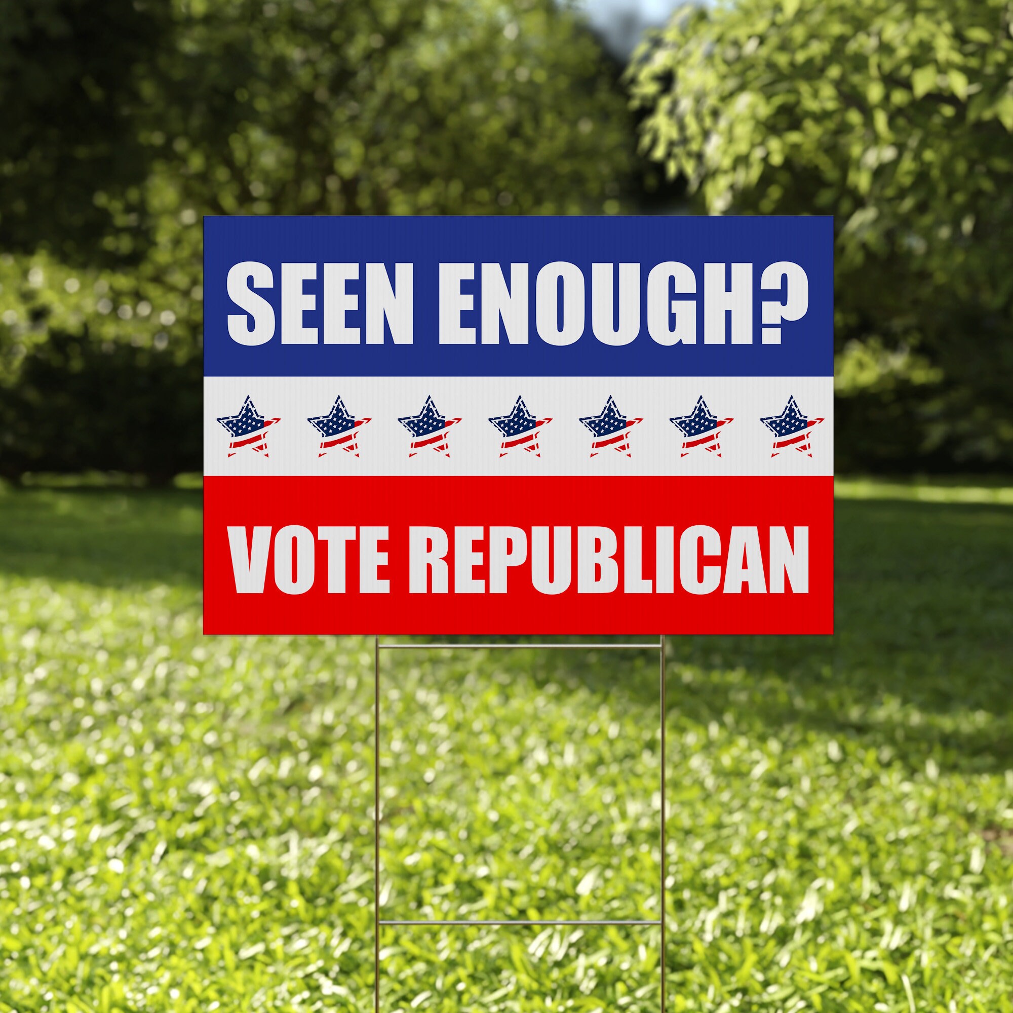 Discover Vote Republican Yard Sign