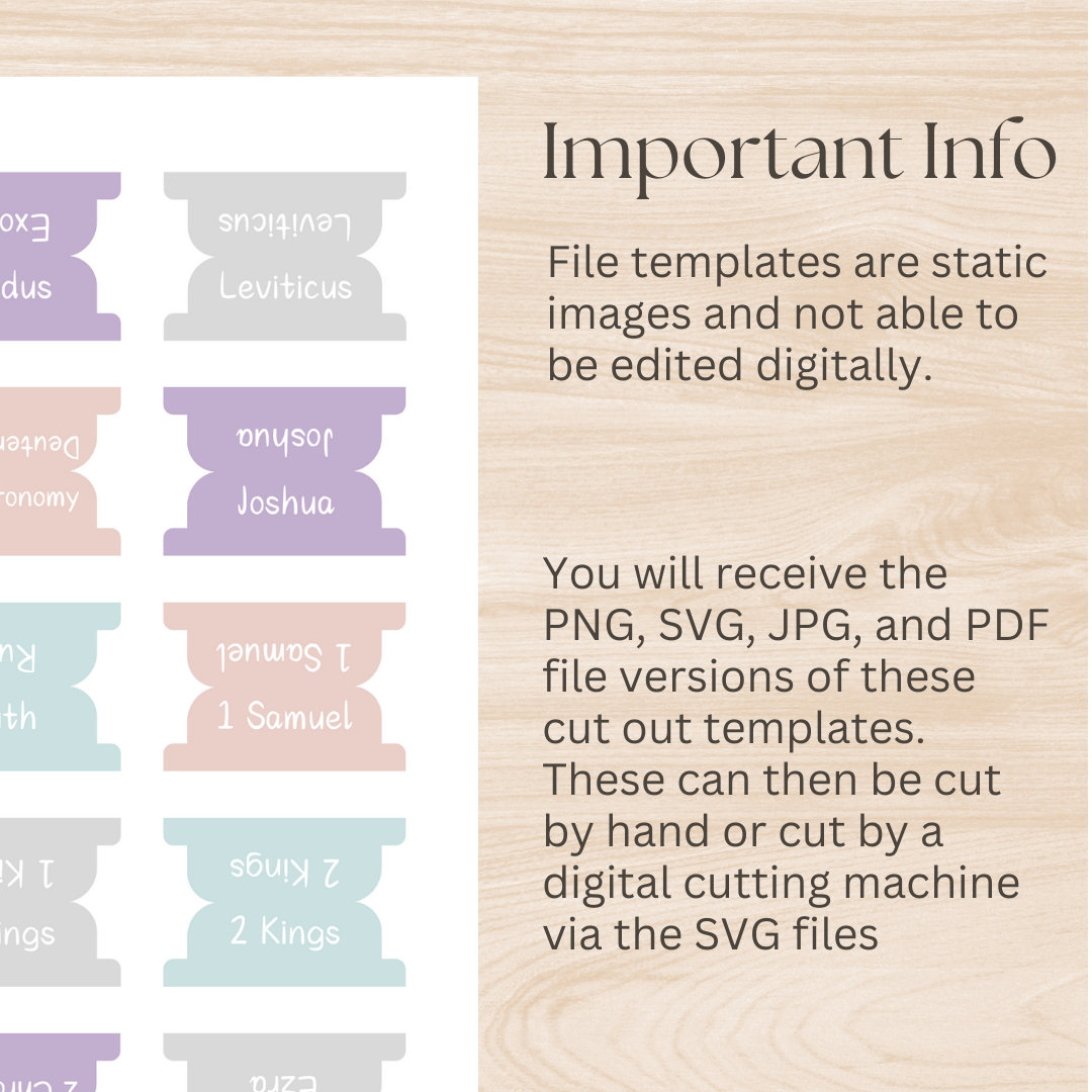 Printable Bible Tabs Template for Homemade Projects. Bible Tabs to ...