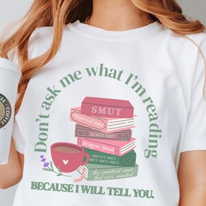 Playful Book Lover T-shirt, Funny Bookish Tee for Romance Readers, Book Club Gift, Literary Humor Shirt, Romantasy Smut Tshirt
