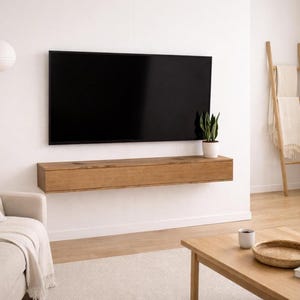 Meuble TV suspendu ADA avec porte abattante, rangement TV, meuble TV suspendu Réf. 3800 Différentes dimensions