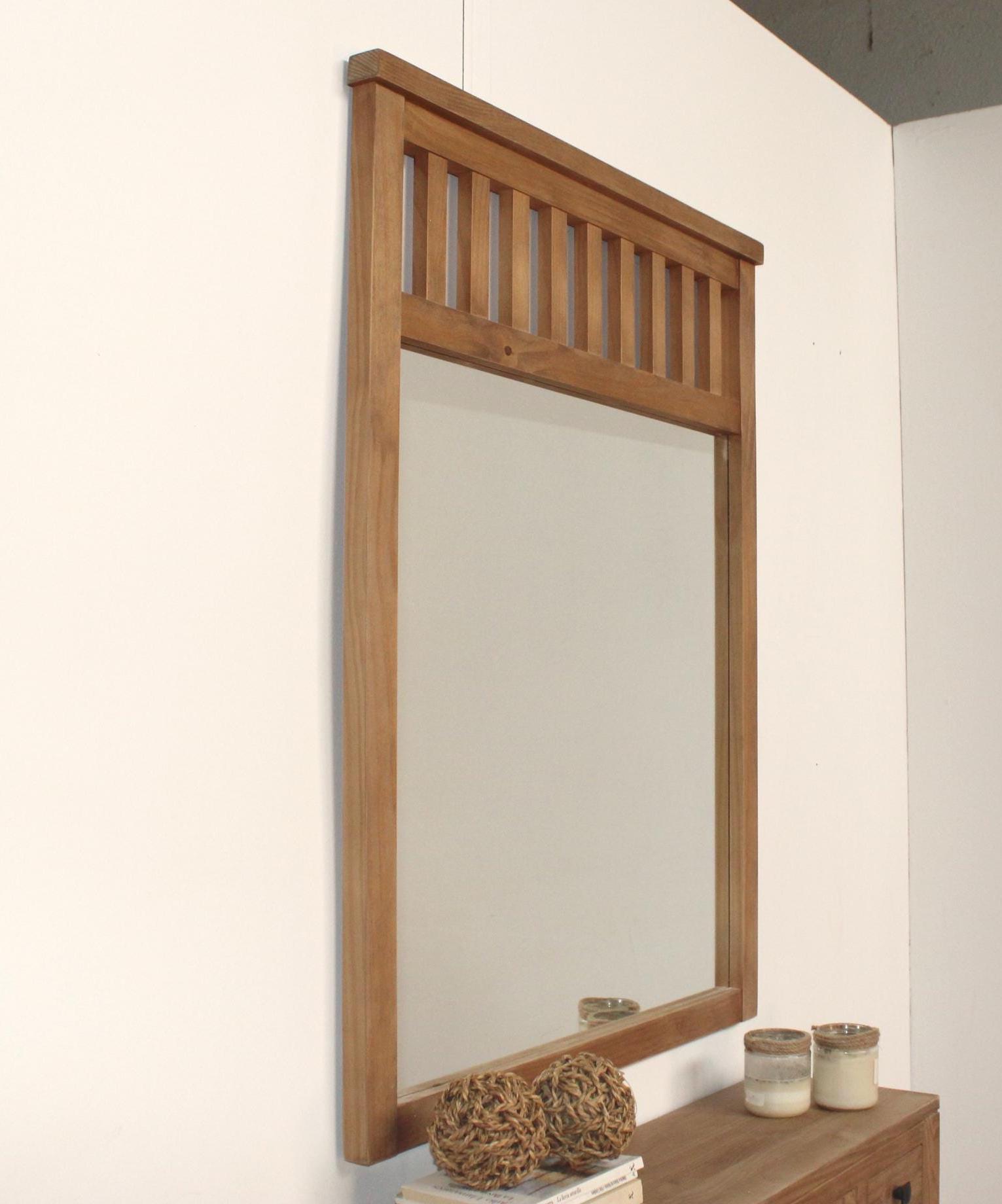 Miroir fait main en raphia tourné mural - CORDE DE RAFFIA TOURNÉE 60 cm