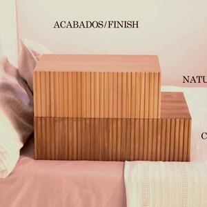 Mesita noche Flotante IRIA cajón/mueble colgante madera maciza/ Mesilla para colgar en pared/ Ref.200/210 Varias medidas 40/50*30*15 imagen 10