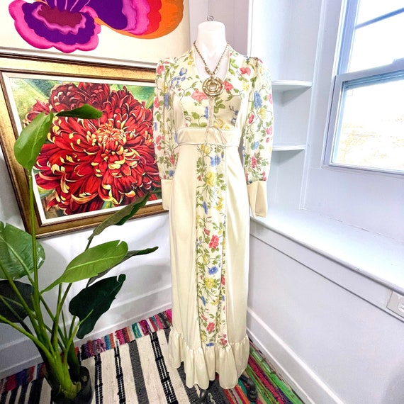 Vintage Prairie Floral Maxi Dress. Fairycore Prai… - image 2