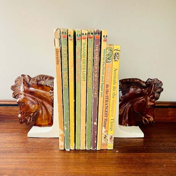 Vintage Disney Hardcover Books: Instant Collection, Kids Hardcover Books, Distressed Books, Collectible Books, Old Cottage Kids Books Set.