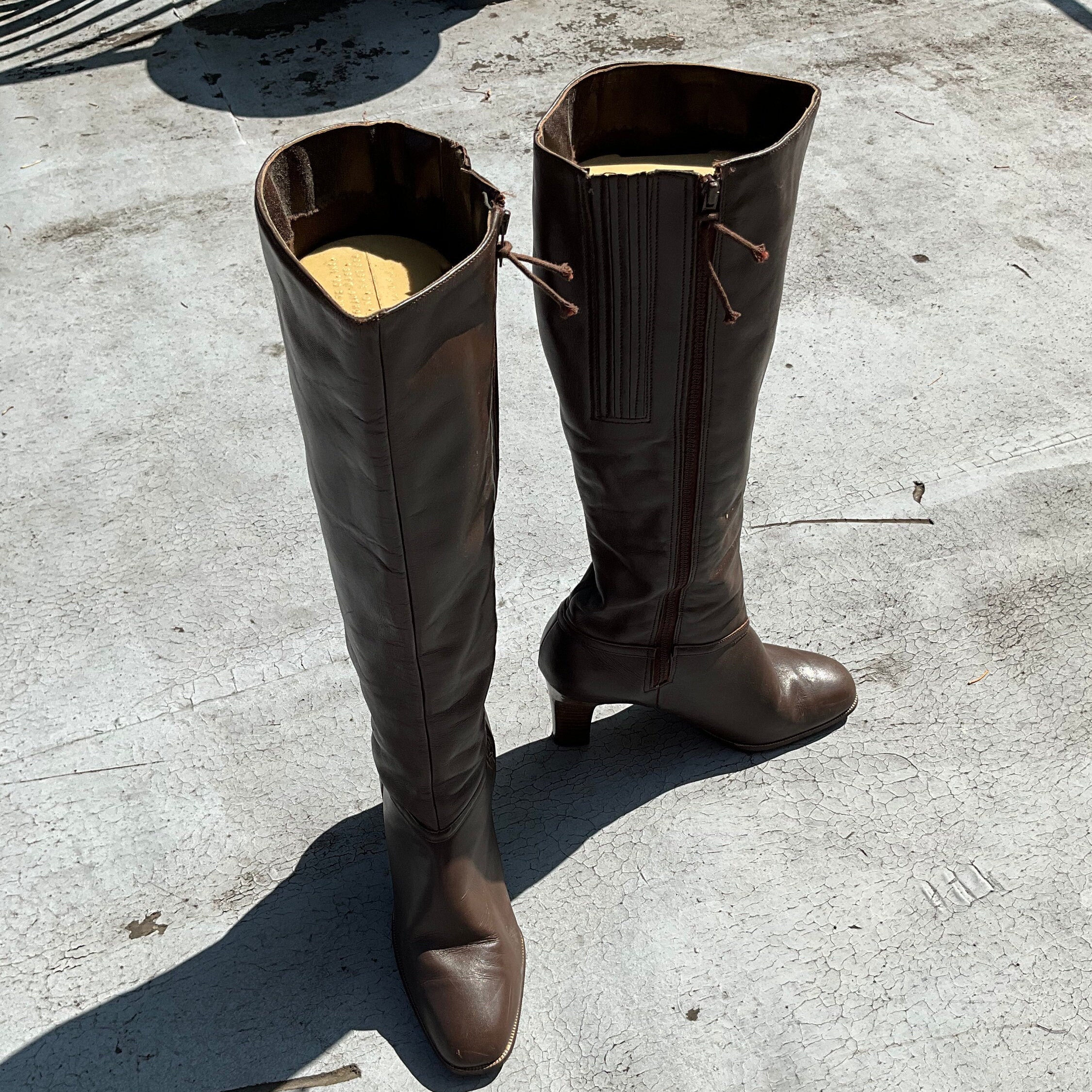 Amazon.com | Women's Knee High Calf Riding Boots with Metal