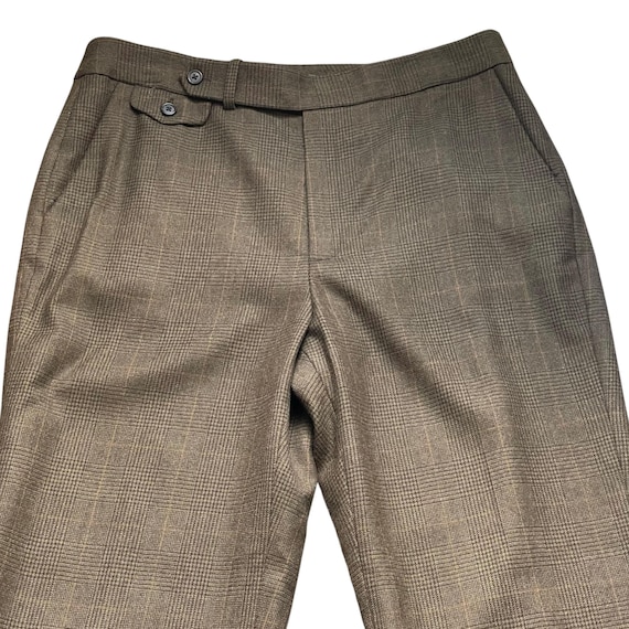Vintage Lauren Ralph Lauren Windowpane Wool Blend Pants: Size 12