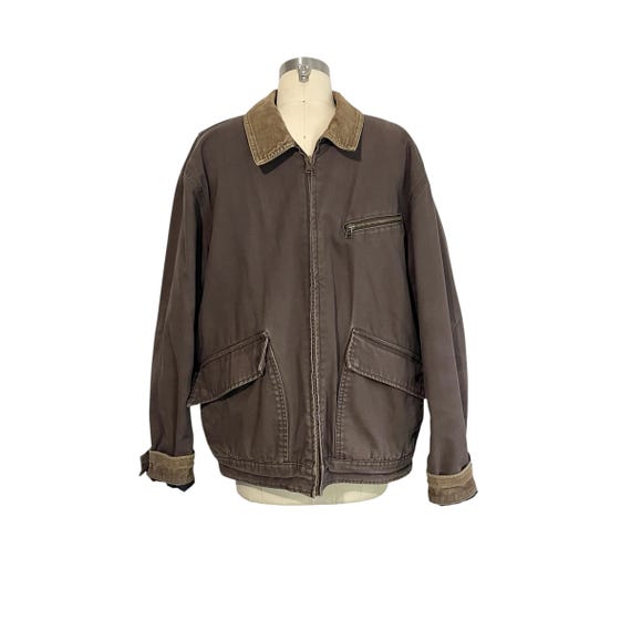 Vintage Timberland Barn Jacket: Heavy Duty, Sherpa Lined w/Collar & Wrists