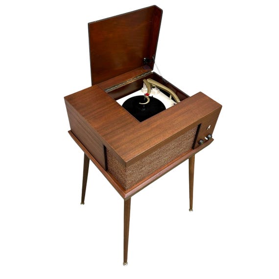 Vintage 50s 60s Voice of Music Record Player Changer Bluetooth. The Vintedge Co *560* Mid Century Record Player. MCM Vintage Record Player.
