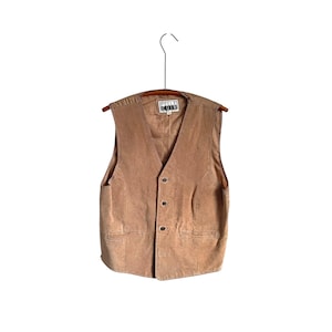 Vintage Pelle Cuir Brown Corduroy Vest. Camel Tan Waistcoat Vest. Pockets. 60s 70s Hippie Vest. Newsboy Rockstar. Hippie Boho 70s Vest. M.
