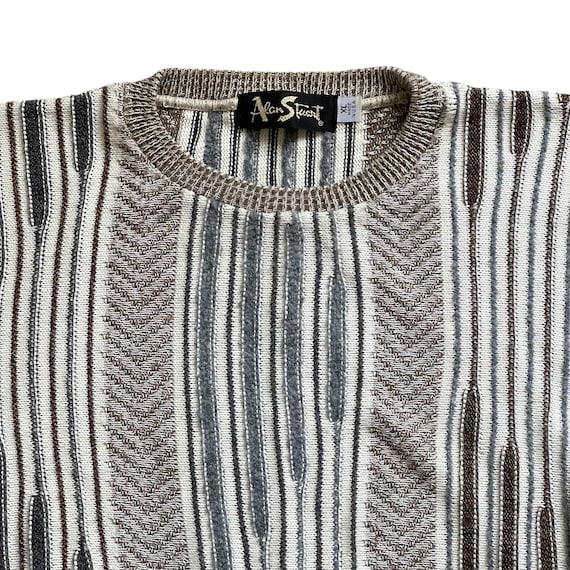 Vintage Alan Stuart Multicolor Striped Grandpa Sweater: Autumn Grandma Sweater, Fall Sweater, Pullover Sweater, 60s 70s 80s