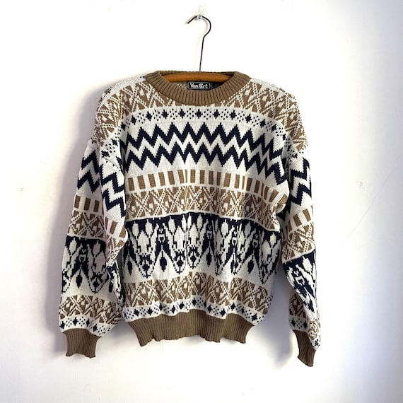 Vintage Van Cort Cabin Sweater. Grandpacore Pullover Sweater. Cabincore. Cottagecore Pullover Sweater. Boyfriend Sweater. Grunge. 80s. 90s.