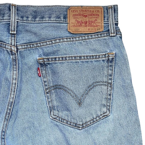 Vintage Levi's 505 Jeans: Light Wash Straight Leg, 36x32