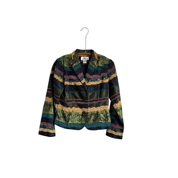 Vintage 90s 00s Whimsygoth Blazer Jacket. Y2K Bright Colors Jacket. Witchcore Multicolor Jacket. Womens Casual Blazer Jacket. Y2K Jacket.