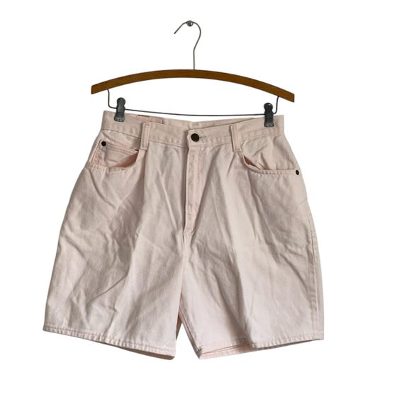 Vintage Hunt Club Petite Blush Pink Shorts. Denim Cotton Safari Short Shorts. High Waisted Shorts. Womens Casual Shorts. 80s. 90s.