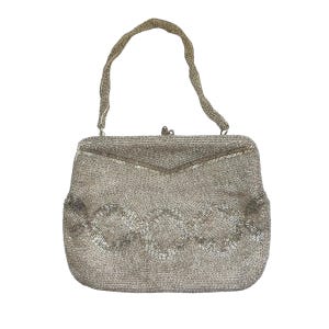 L BALL BEADS BAG シルバー 新作【Ball＆Chain ボールアンドチェーン】ポーチL | ANNE