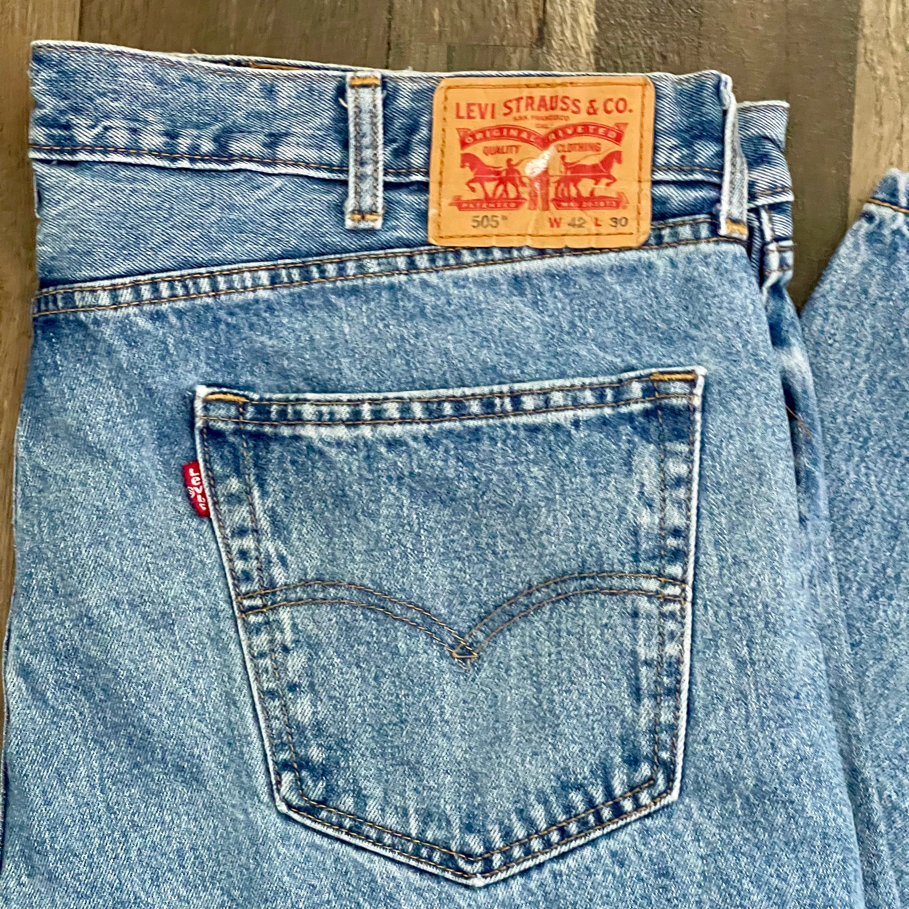 Vintage Levi's 505 Stonewashed Jeans. Baby Blue Jeans. Levi Vintage Levi's 505 Stonewashed Jeans. Baby Blue Jeans. Levi