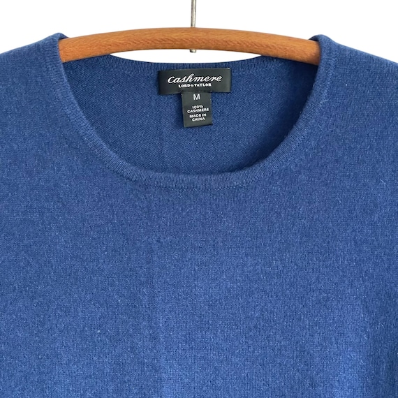 Vintage Lord & Taylor Blue Cashmere Tank Top. Soft Cobalt Blue Tank Top. Crew Neck. Plain. Casual. Summer. 90s. Y2K. 1990s. 2000s.