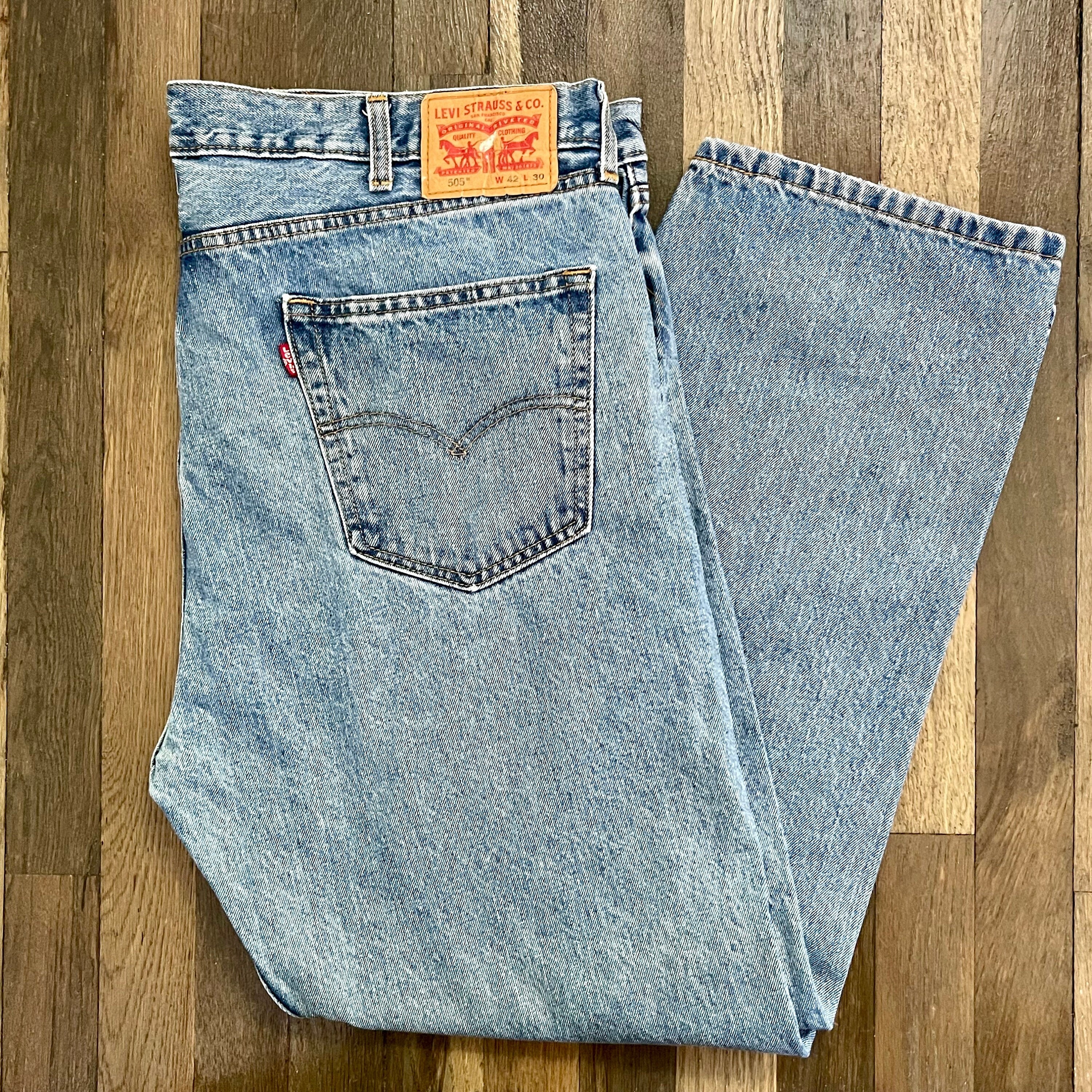 Vintage Levi's 505 Stonewashed Jeans. Baby Blue Jeans. Levi Vintage Levi's 505 Stonewashed Jeans. Baby Blue Jeans. Levi