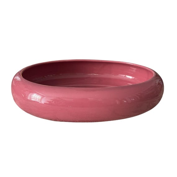 Vintage 80s Haeger Pink Pottery Planter: Boho Cottage Decor