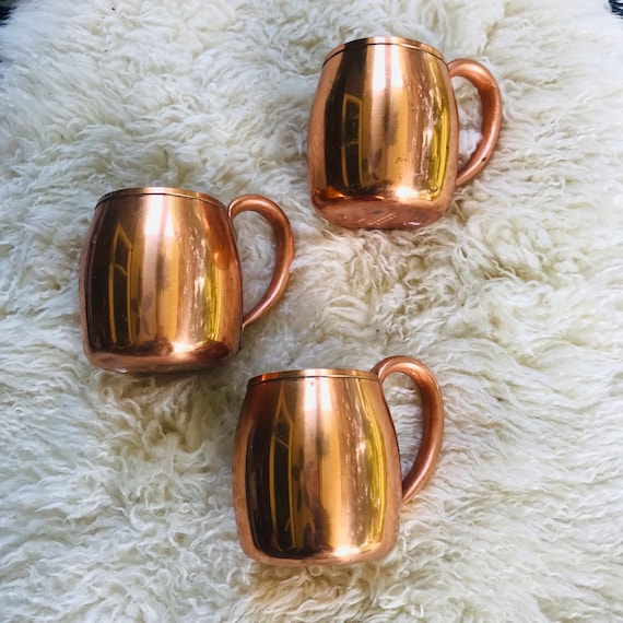 Vintage Copper Mug: Copper Coffee Tea Mug Cup, Metal Cup.