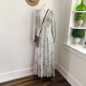 60s FRUIT PRINT COTTAGE PRAIRIE MAXI - MEDIUM