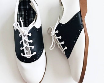wide width saddle shoes