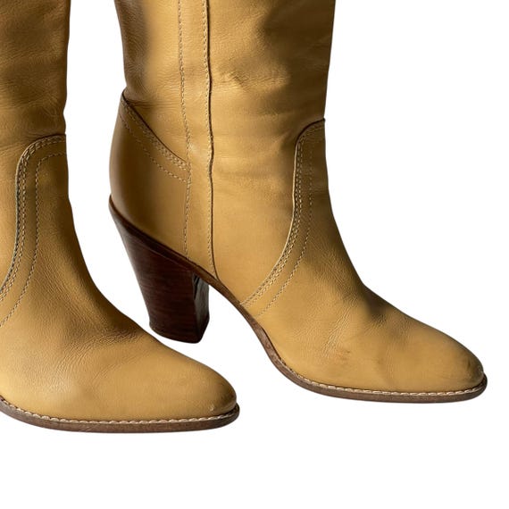 Vintage BCBGirls Western Cowboy Boots. Hippie Boho Leather Boots. Hippiecore Leather Western Boots. Bohemian Leather Tall Western Boots. 9B.