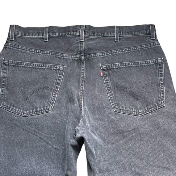 Vintage Levi's 550 Relaxed Fit Jeans: Off Black Grey Denim (W40 L30)