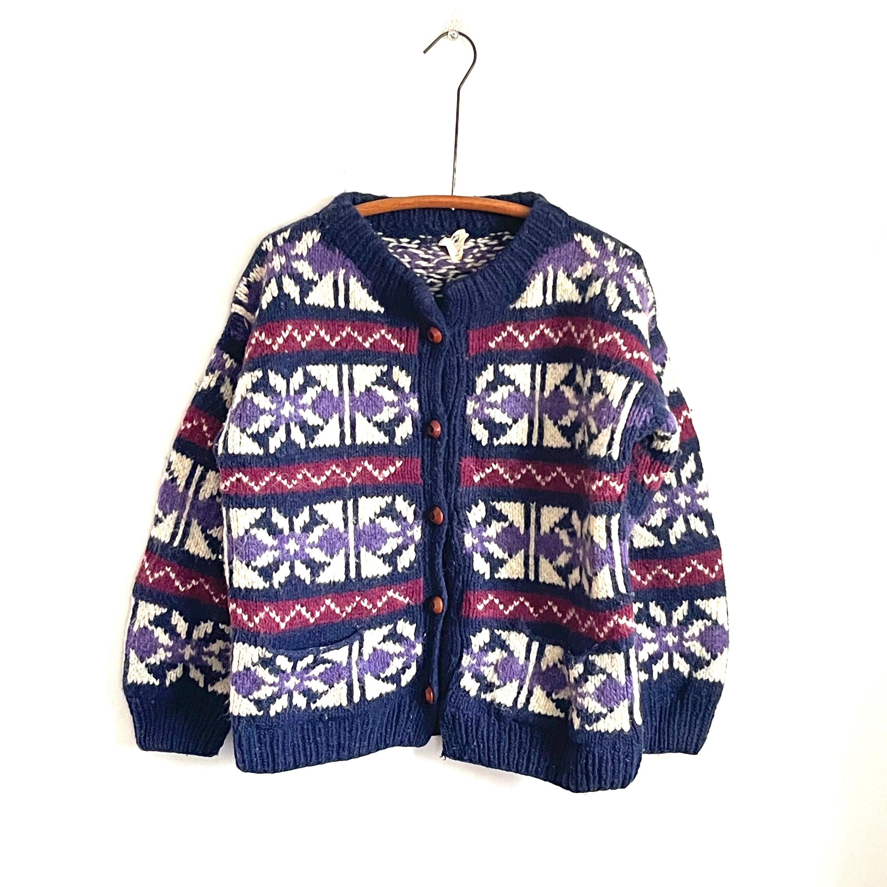 80s Ecuador Sweater Cardigan - Etsy 80s Ecuador Sweater Cardigan - Etsy