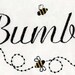 BUMBLE bee FONT Machine embroidery Designs