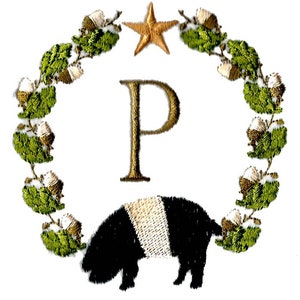 FOLK ART MONOGRAMS  7 Machine embroidery Designs
