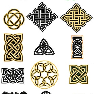 SIMPLE CELTIC KNOTS .  Machine embroidery designs