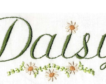 DAISY FONT. With BX For the 4x4 hoop Machine Embroidery Designs