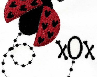 LADY LOVE BUGS  Machine Embroidery Designs