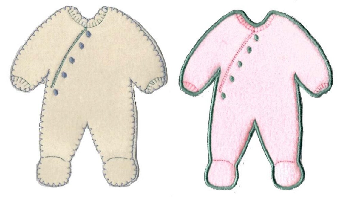 BABY PJ BUNTING Machine Embroidery Designs - Etsy