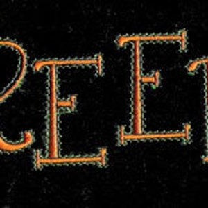 CREEPY FONT. For the 4x4 hoop Machine Embroidery Designs