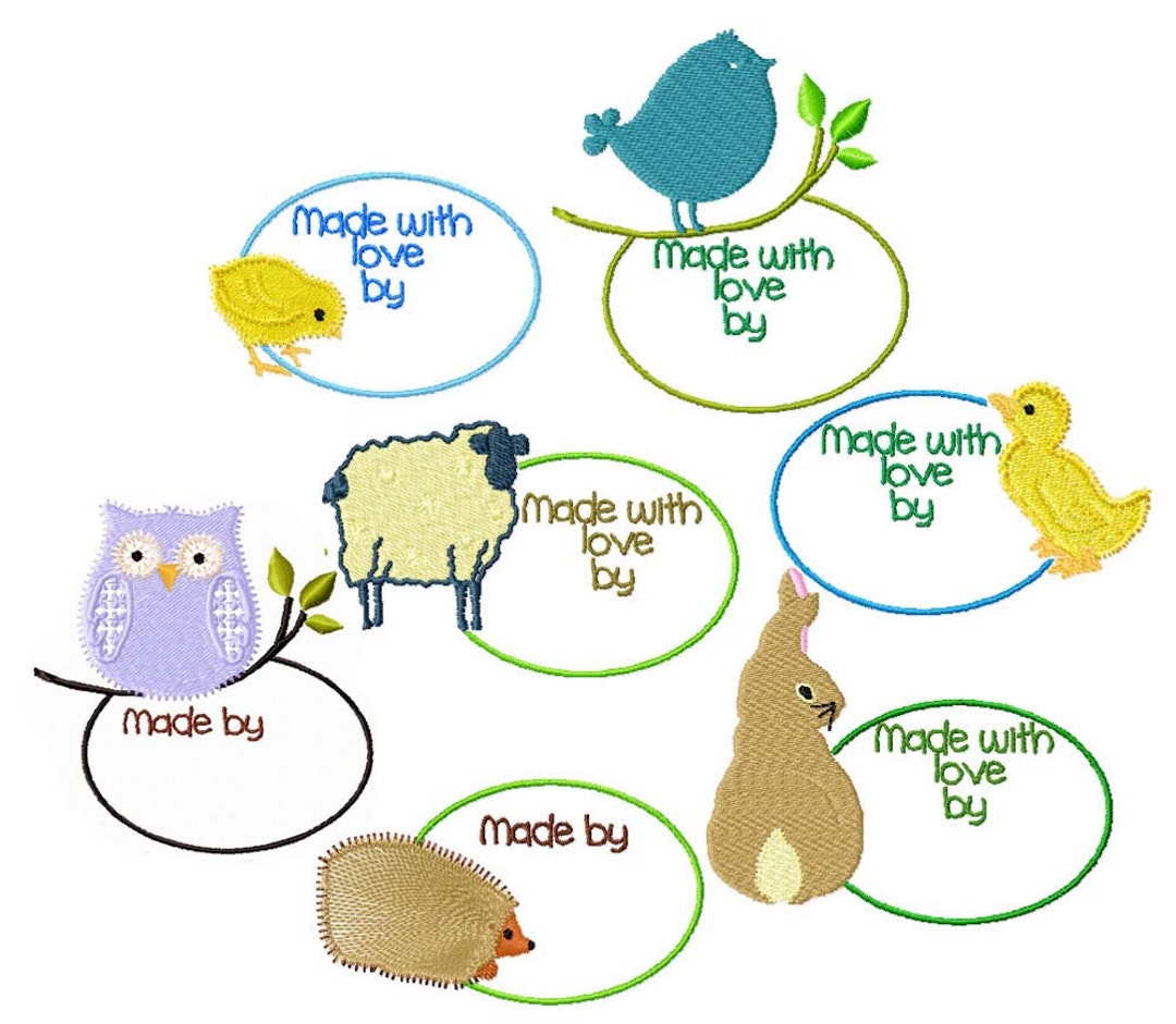 LABELS 2 Machine Embroidery Designs Etsy