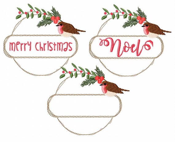 Download Free Whimsy Merry Christmas Wreath With Svg For The 4x4 Hoop Etsy SVG DXF Cut File