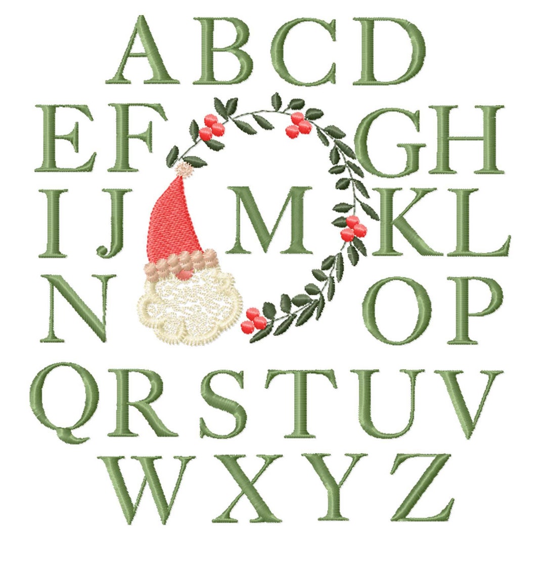 SANTA MONOGRAMS Machine Embroidery Designs - Etsy