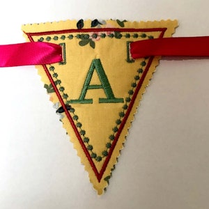 BASIC POINTY BUNTING .  Machine embroidery designs