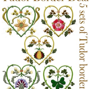 TUDOR BORDERS DEAL Machine embroidery Designs