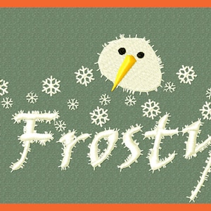 FROSTY SNOWFLAKE FONT /Alphabet.  Machine embroidery designs