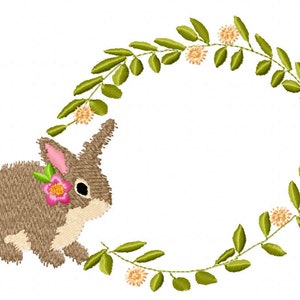 EASTER BUNNY FRAME  Machine embroidery Designs