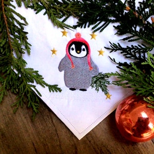 CHRISTMAS BABY PENGUIN..  Christmas Machine Embroidery Designs