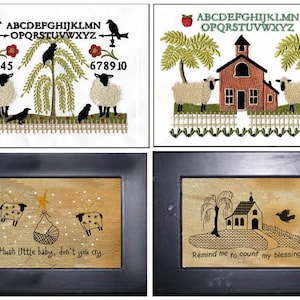 20 FOLKART & PRIM SAMPLER D E A L  ...ready to go, Primitive,Folksy Machine Embroidery Designs