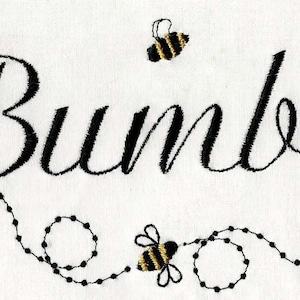 BUMBLE bee FONT Machine embroidery Designs